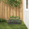 Jardinière de jardin 3 niveaux 90x90x35 cm Anthracite Acier 