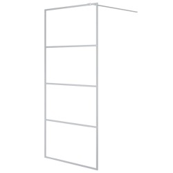 Paroi de douche Argenté 90x195 cm Verre ESG transparent 