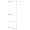 Paroi de douche Argenté 90x195 cm Verre ESG transparent 