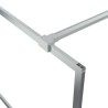 Paroi de douche Argenté 90x195 cm Verre ESG transparent 