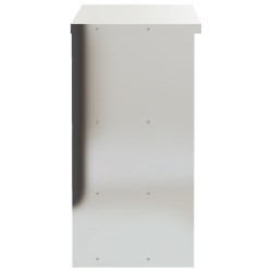 Armoire murale de cuisine avec étagères acier inoxydable 
