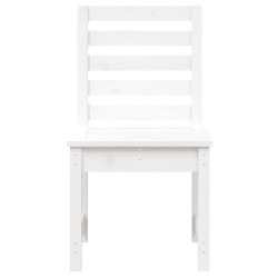 Chaises de jardin lot de 2 blanc 50x48x91,5 cm bois massif pin 