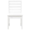 Chaises de jardin lot de 2 blanc 50x48x91,5 cm bois massif pin 