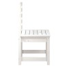 Chaises de jardin lot de 2 blanc 50x48x91,5 cm bois massif pin 