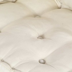 Coussin de canapé 2 pcs Crème tissu 