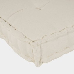 Coussin de canapé 2 pcs Crème tissu 
