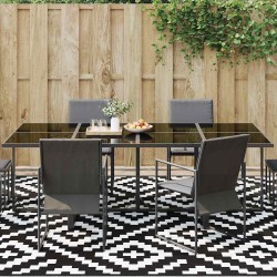 Tapis d'extérieur ARAKIL Noir et blanc Polyester 300 x 400 cm 