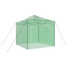 Serre avec toit Vert 290 x 290 x 315 cm Acier 
