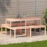 Table de pique-nique 160x134x75 cm bois massif de douglas 