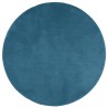 Tapis OVIEDO à poils courts turquoise Ø 200 cm 