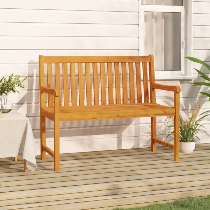 Banc de jardin 110 cm Bois d'acacia solide 