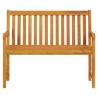 Banc de jardin 110 cm Bois d'acacia solide 