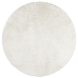 Tapis OVIEDO à poils courts crème Ø 200 cm 