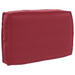 Set de coussins de palette avec oreiller 3 pcs Bordeaux 