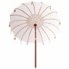 Parasol Crème x 250 cm Coton et bois massif 