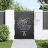 Porte de Jardin Autre Noir 100 x 125 cm Acier peint par poudre 