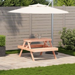Table de pique-nique 105x134x75 cm bois massif de douglas 