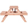 Table de pique-nique 105x134x75 cm bois massif de douglas 
