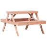 Table de pique-nique 105x134x75 cm bois massif de douglas 