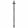 Porte de Jardin Noir 105 x 125 cm Acier peint par poudre 