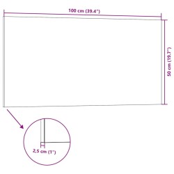 Panneaux muraux 3D 5 pcs gris 100x50 cm EPS 