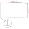 Panneaux muraux 3D 5 pcs gris 100x50 cm EPS 