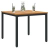 Table de jardin 90 x 90 x 75 cm en acacia massif et métal. 
