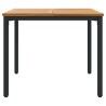 Table de jardin 90 x 90 x 75 cm en acacia massif et métal. 
