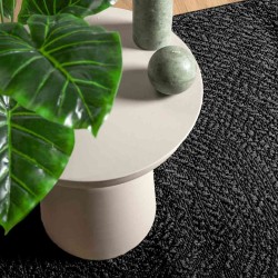 Tapis ZIZUR 200x200 cm aspect de jute intérieur extérieur 