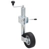 Cric à roue pour remorque 60 mm 2 tubes de soutien 3 pinces 