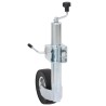 Cric à roue pour remorque 60 mm 2 tubes de soutien 3 pinces 