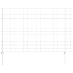 Poteaux de clôture 22 pcs U-Channel 150 cm Acier galvanisé 
