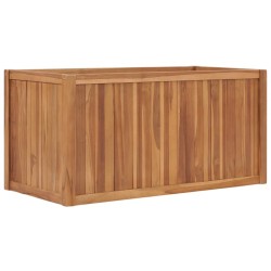 Lit surélevé 100x50x50 cm Bois de teck solide 