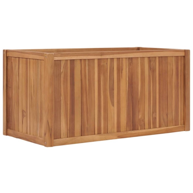Lit surélevé 100x50x50 cm Bois de teck solide 