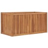 Lit surélevé 100x50x50 cm Bois de teck solide 