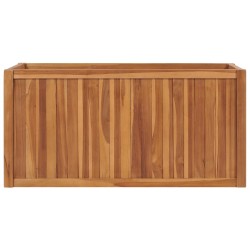 Lit surélevé 100x50x50 cm Bois de teck solide 