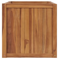Lit surélevé 100x50x50 cm Bois de teck solide 