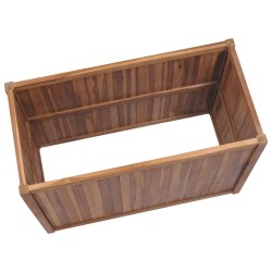 Lit surélevé 100x50x50 cm Bois de teck solide 