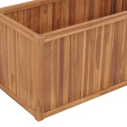 Lit surélevé 100x50x50 cm Bois de teck solide 