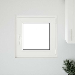 Fenêtre de sous-sol« RISOR » 50 x 50 cm oscillo-battante DIN droite anthracite 