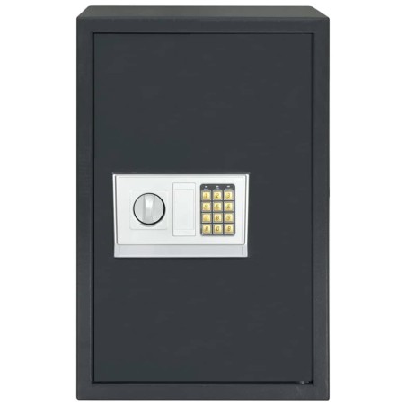 Coffre-fort numérique électronique avec étagère Gris foncé 40x35x60 cm Acier 