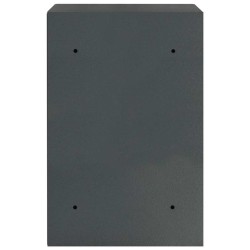 Coffre-fort numérique électronique avec étagère Gris foncé 40x35x60 cm Acier 