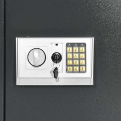 Coffre-fort numérique électronique avec étagère Gris foncé 40x35x60 cm Acier 