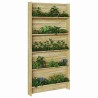 Support à plantes 5 niveaux 90x15x180 cm en bois de pin traité. 