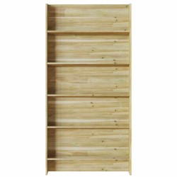 Support à plantes 5 niveaux 90x15x180 cm en bois de pin traité. 