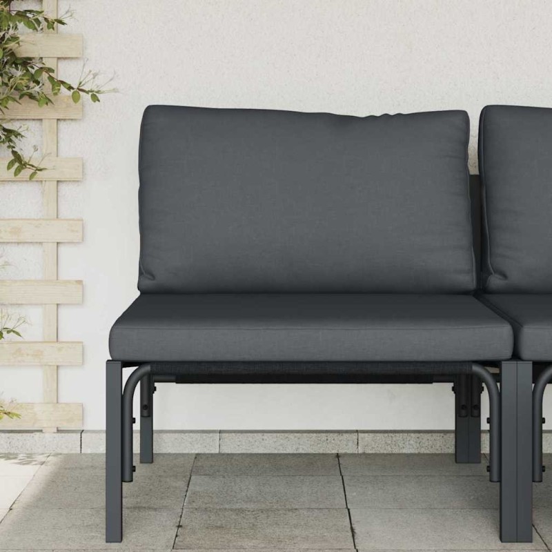 Ensembles de meubles d'extérieur avec coussin avec oreiller Anthracite 