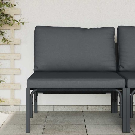 Ensembles de meubles d'extérieur avec coussin avec oreiller Anthracite 