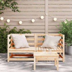 Canapés d'angle de jardin 2 pcs 70x70x67 cm bois de pin massif 