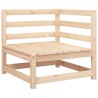 Canapés d'angle de jardin 2 pcs 70x70x67 cm bois de pin massif 