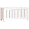 Boîte de rangement de jardin Blanc 108x42,5x54 cm Bois de pin 